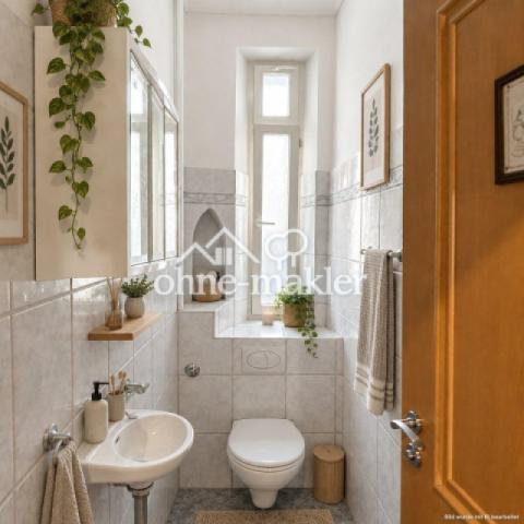 Gäste-WC (KI-möbliert)