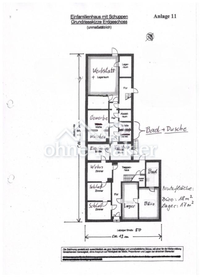 Grundriss Ergeschoss