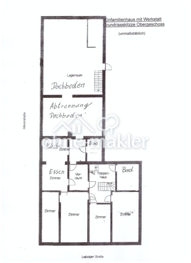 Grundriss Obergeschoss