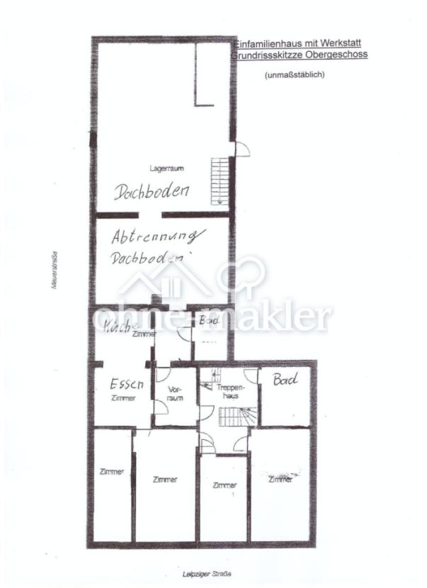 Grundriss Obergeschoss