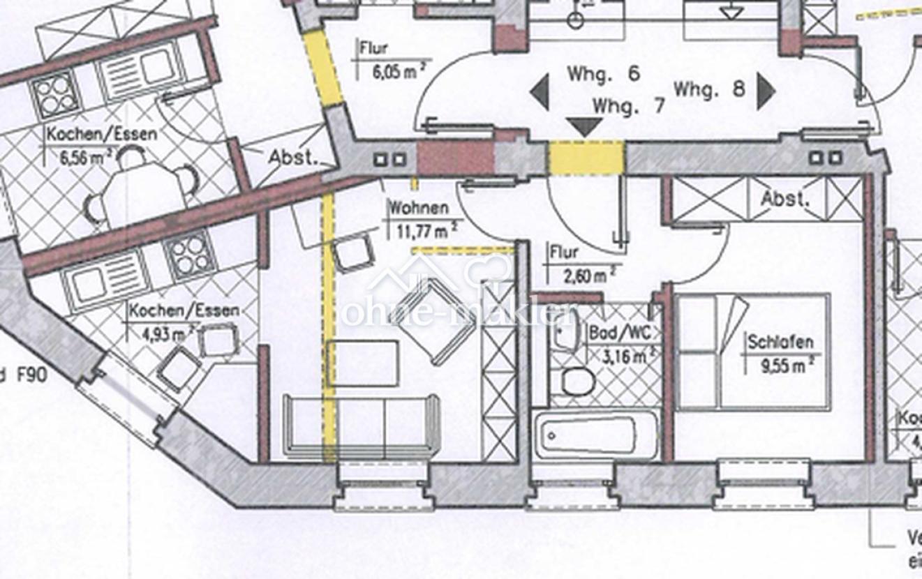 Grundriss Wohnung Nr. 7