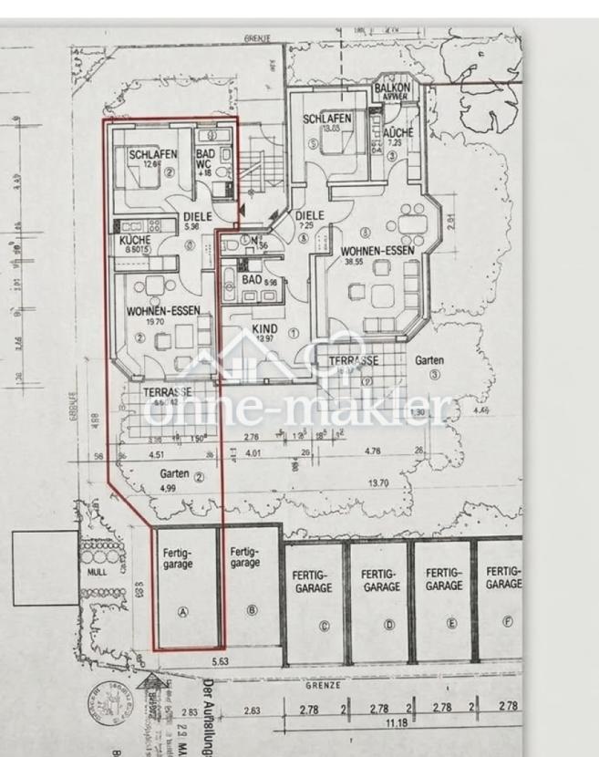 2 Zimmer Wohnung/Garage A