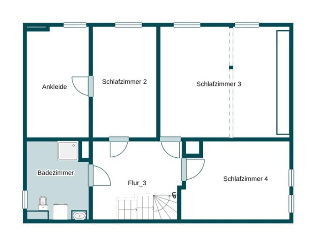 Grundriss Skizze 1.OG
