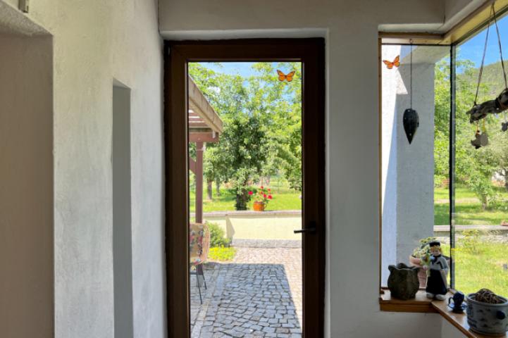 Windfang zur Gartenseite