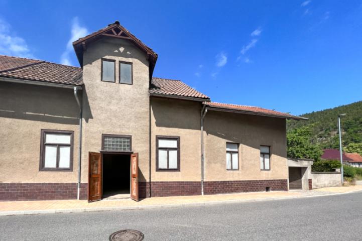 Wohn- und Geschäftshaus mit Garage und Garten
