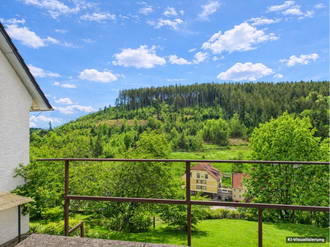 KI-Visualisierung – Aussicht ins Tal