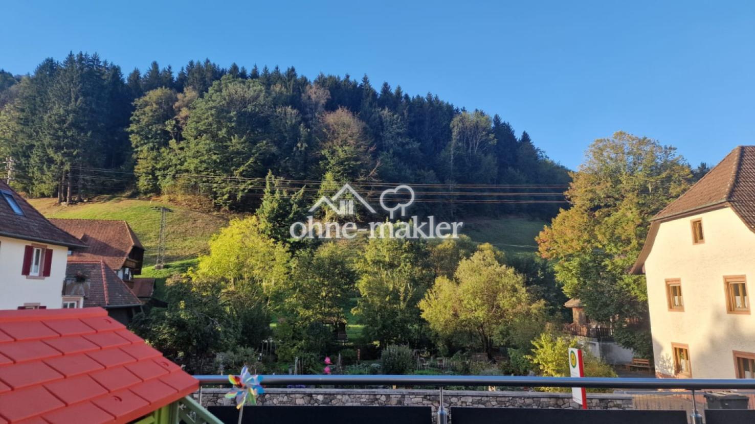 Sicht von Balkon/Terrasse