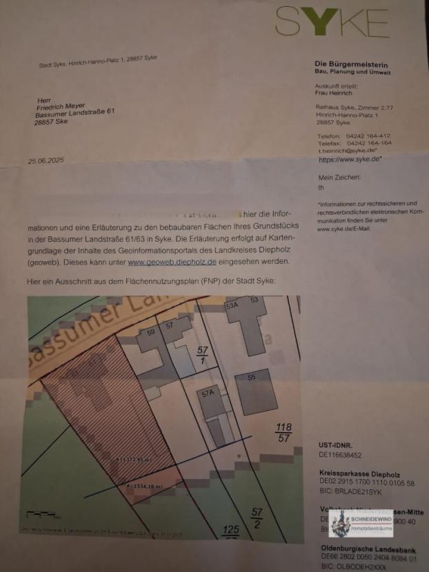 Stadt Syke - Bebauungsplan Bassumer Landstr. 61