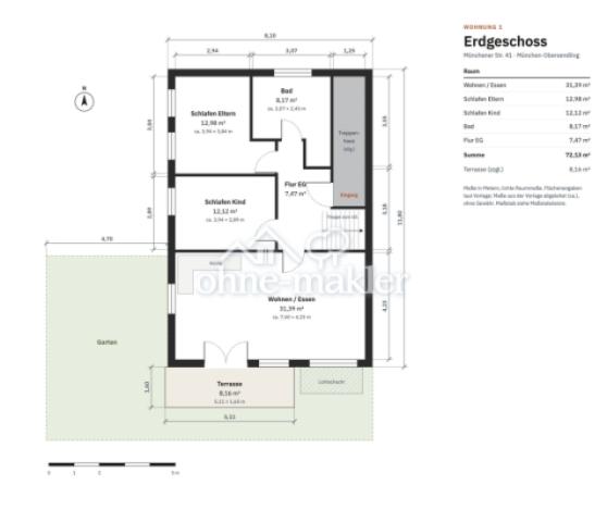 Grundriss Souterrain