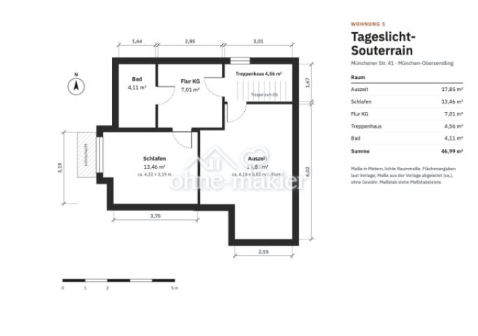 Grundriss Souterrain