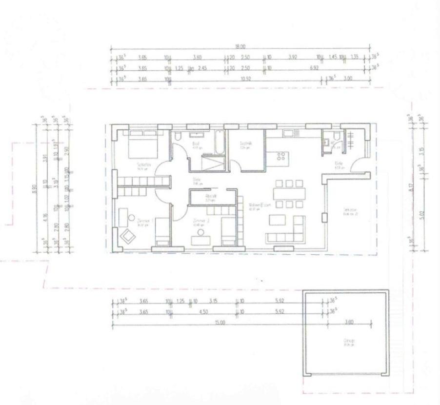 Grundriss Bungalow