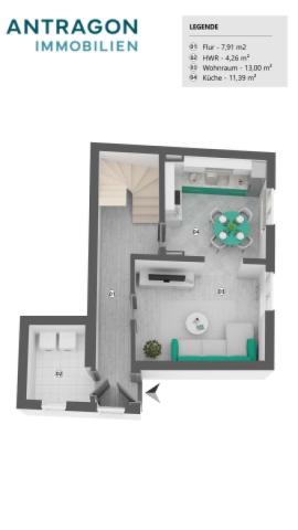 Grundriss Haus 1 EG