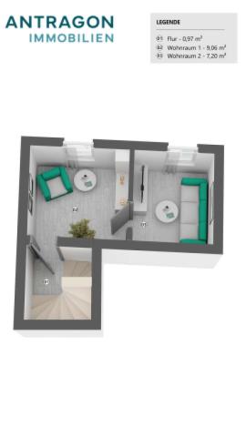 Grundriss Haus 1 Zwischengeschoss