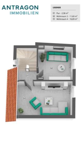 Grundriss Haus 1 Obergeschoss