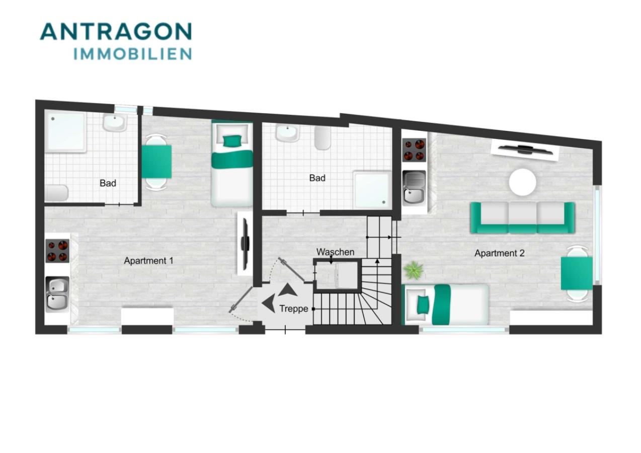 Grundriss Apartmenthaus EG