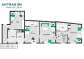 Grundriss Apartmenthaus 1. OG