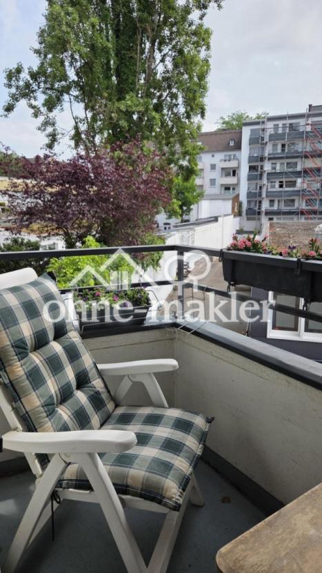Eigener Balkon mit Blick ins G