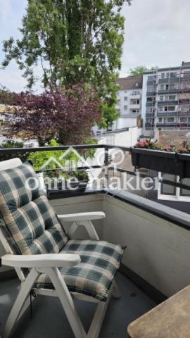 Eigener Balkon mit Blick ins G