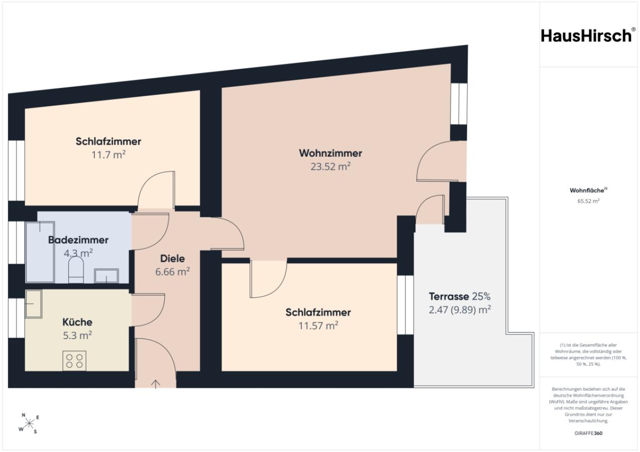 Grundriss Fläche