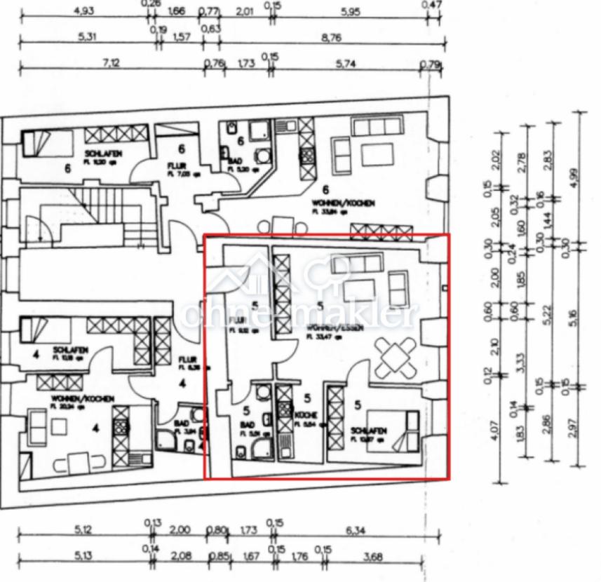 Grundriss 2.OG Mitte