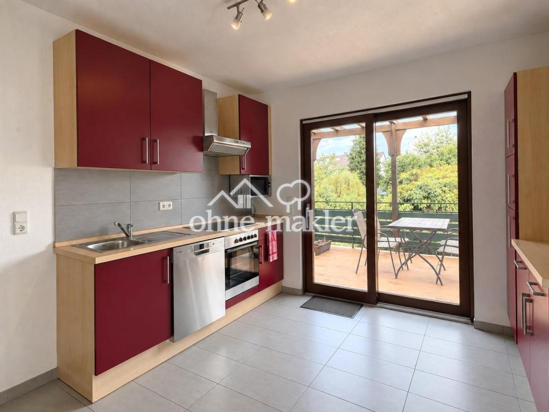 Wohnung1 Wohnküche zum Garten