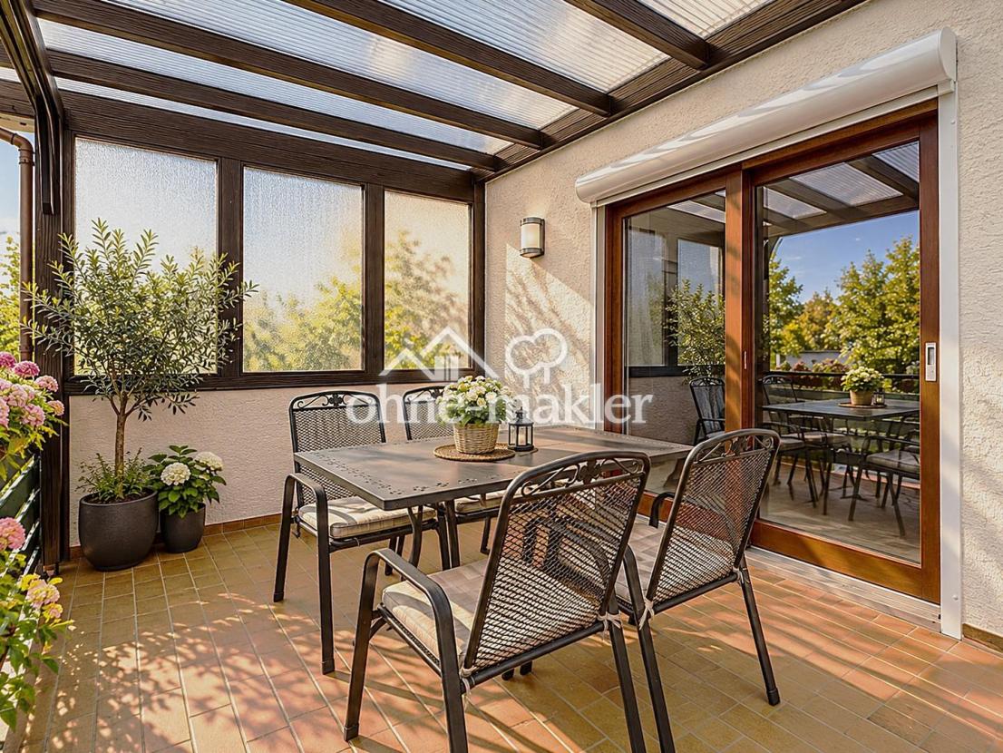 Wohnung 1 Terrasse mit Pergola