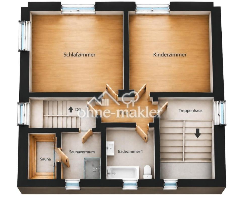 Grundriss OG Wohnung 2