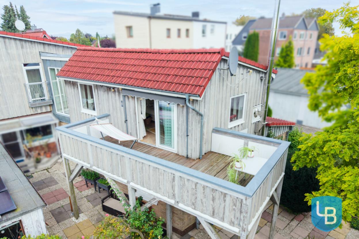 Blick auf die Dachterrasse