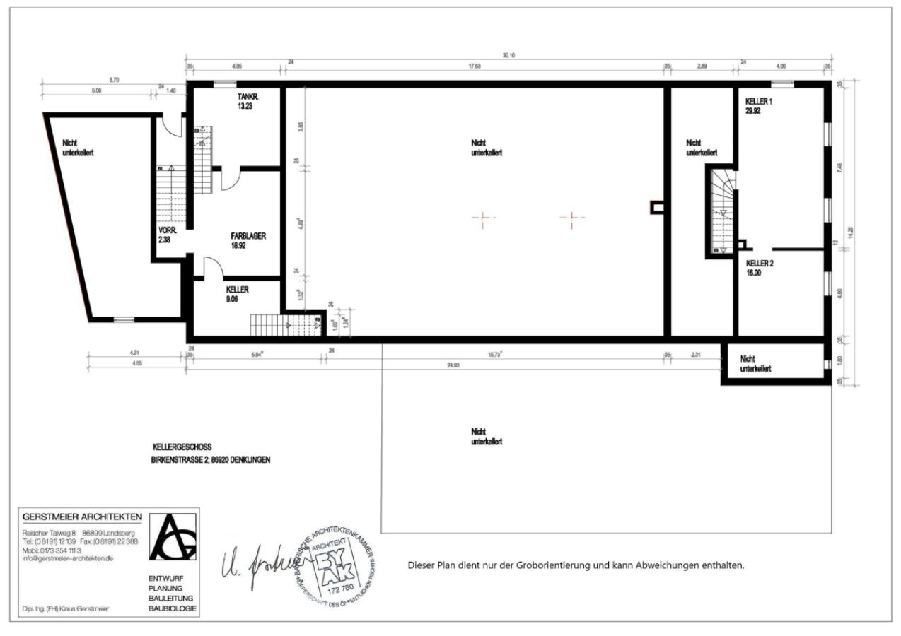Grundriss Kellergeschoss