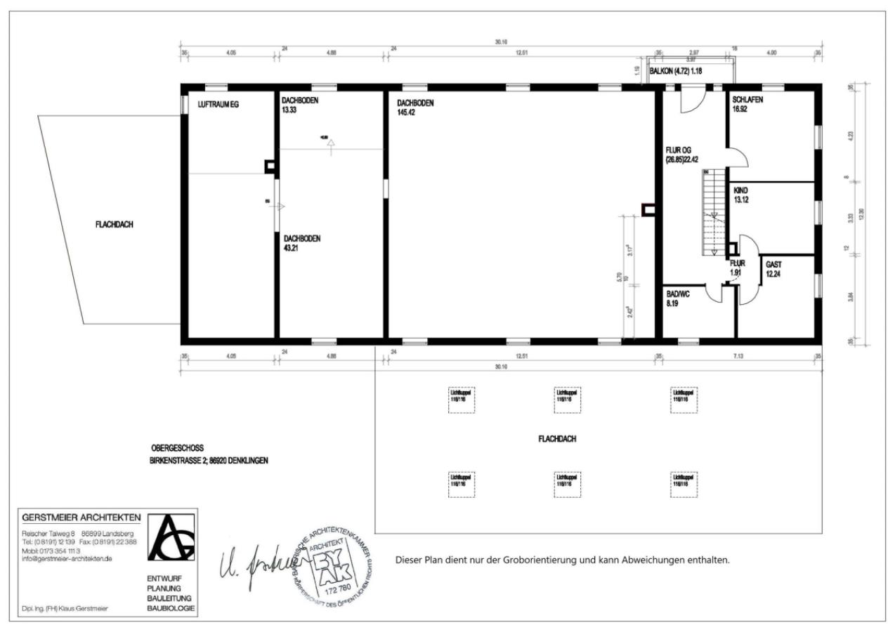 Grundriss Obergeschoss