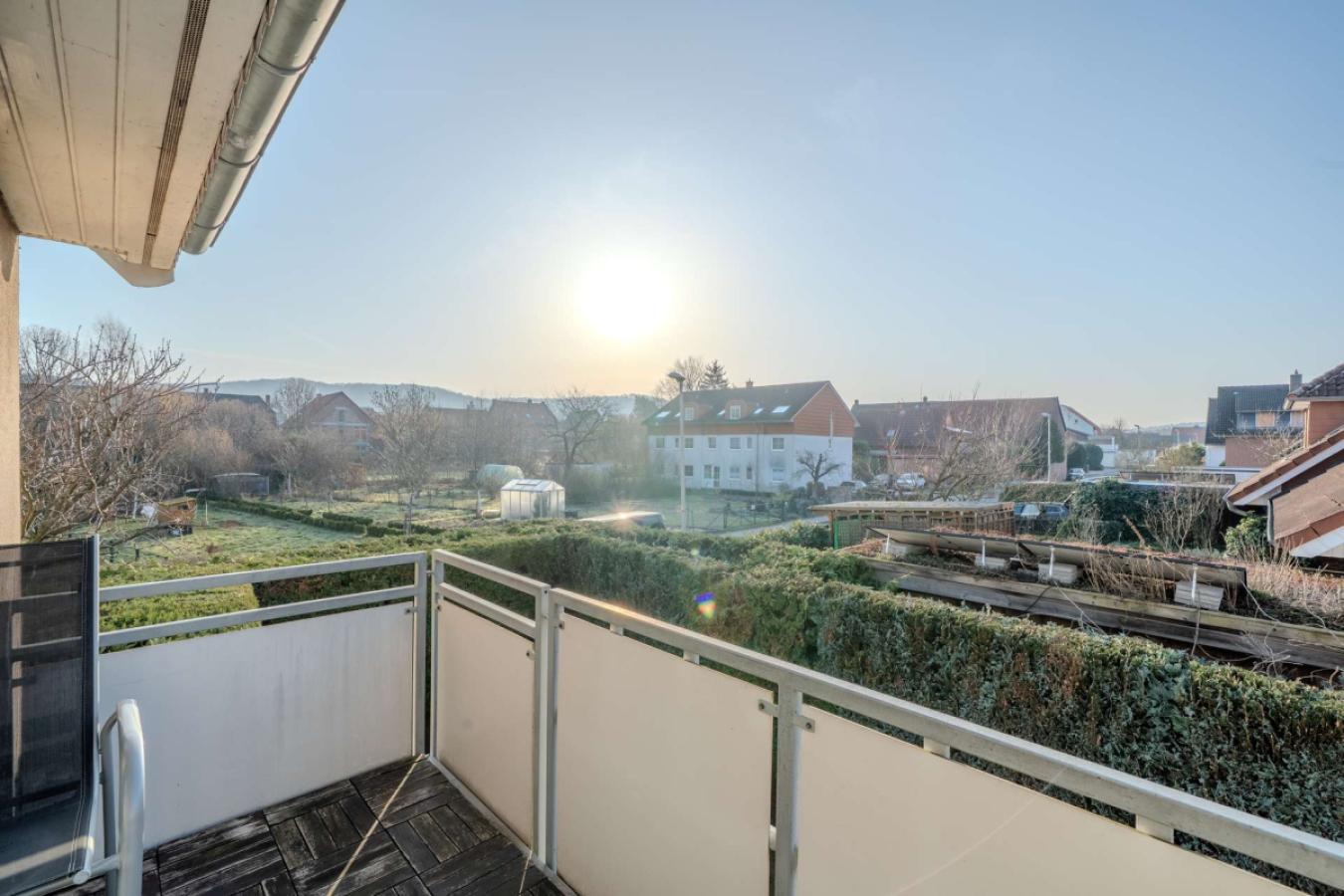 Blick vom Balkon