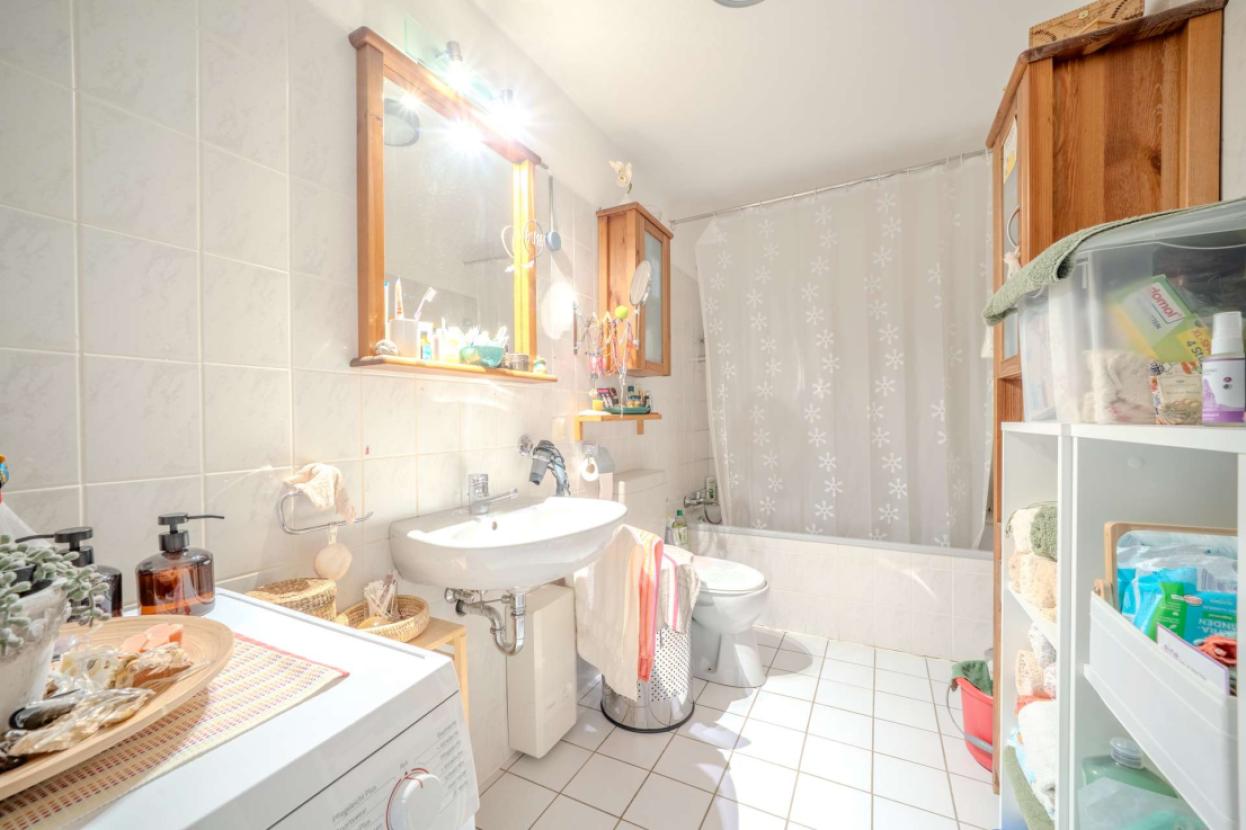 Innenliegendes Badezimmer