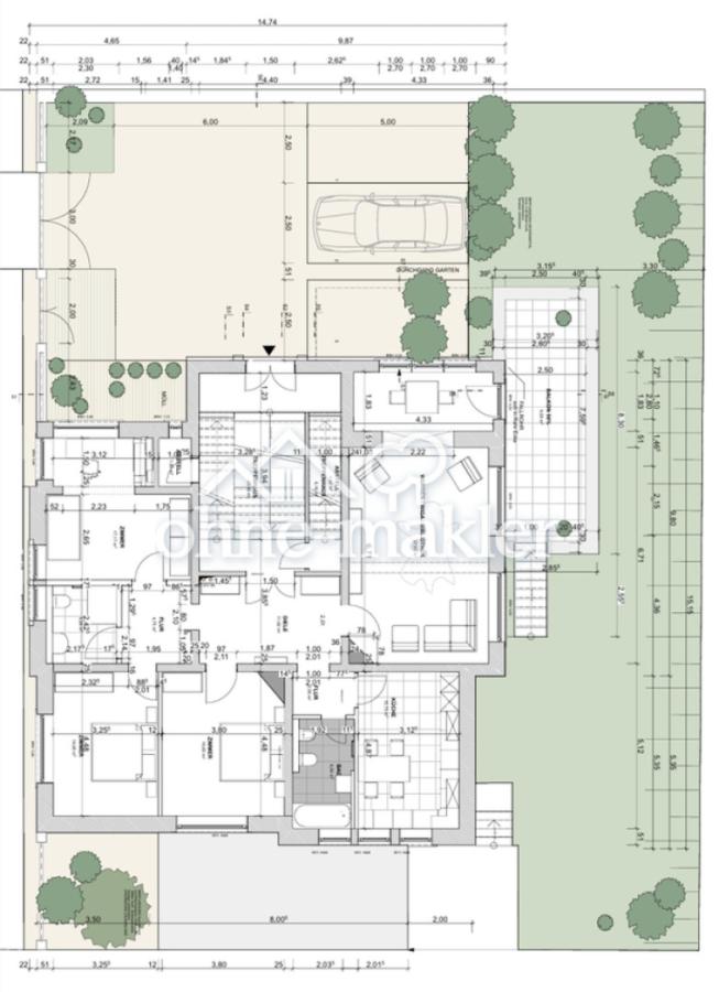 Grundriss der Wohnung