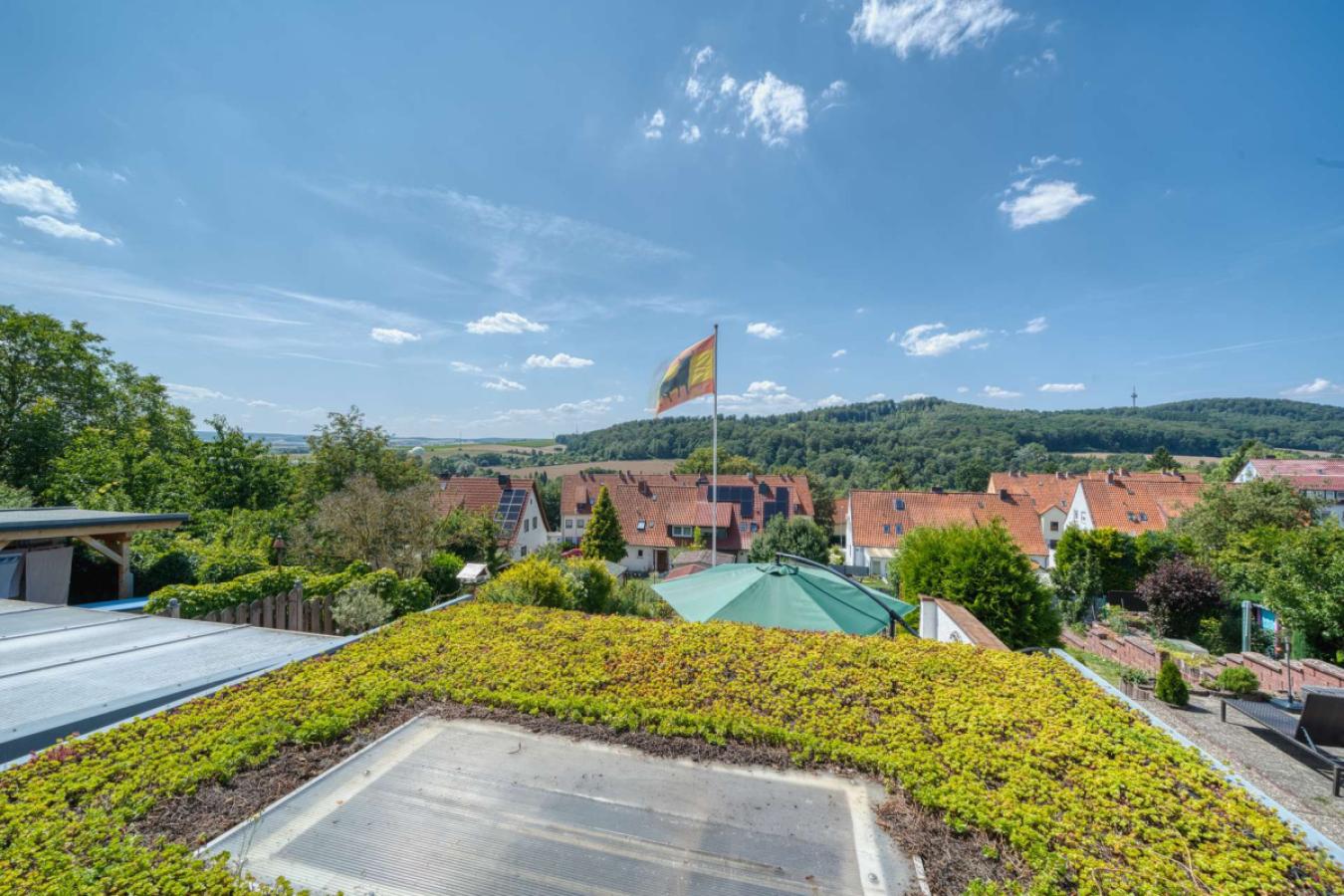 Blick aus dem Wohnzimmer