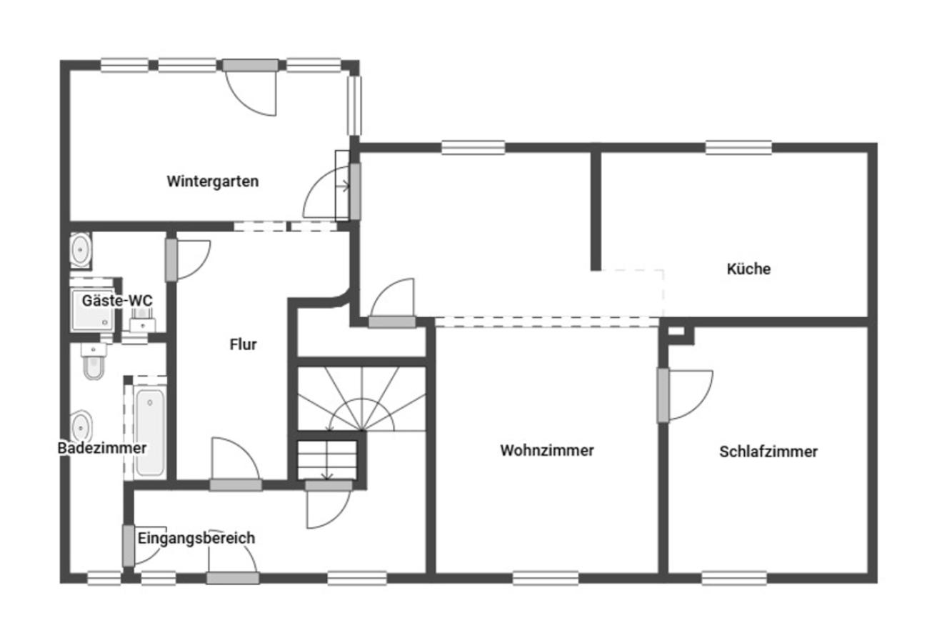 Grundriss Skizze EG