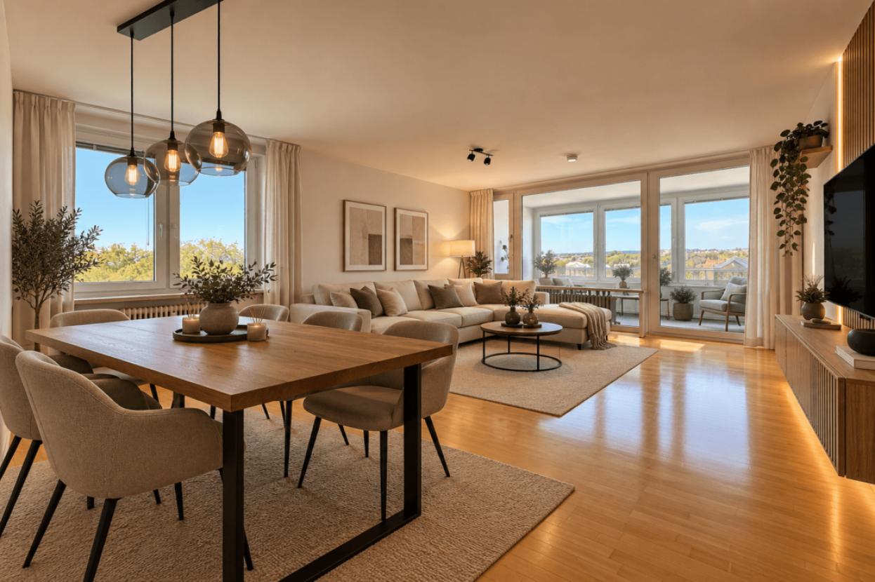 Wohnzimmer Visualisiert