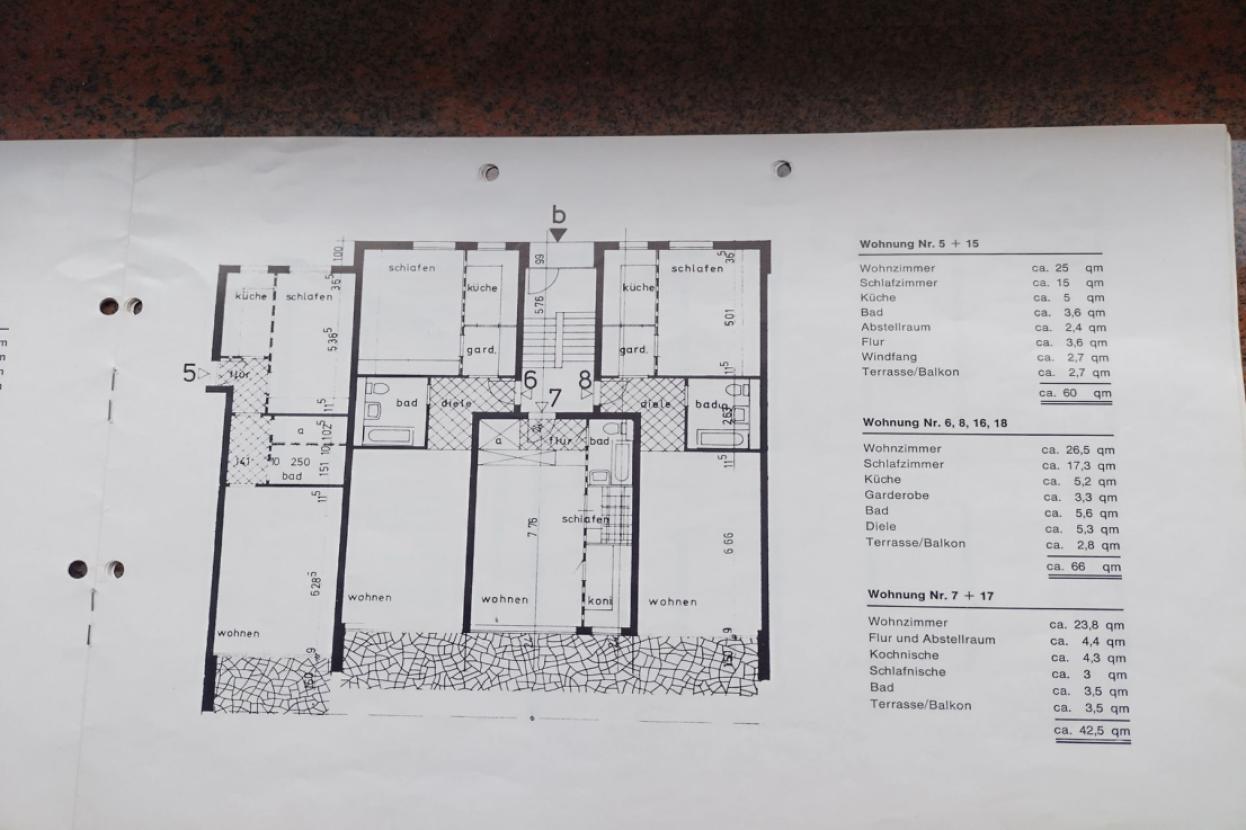 Grundriss mit Wohnfläche