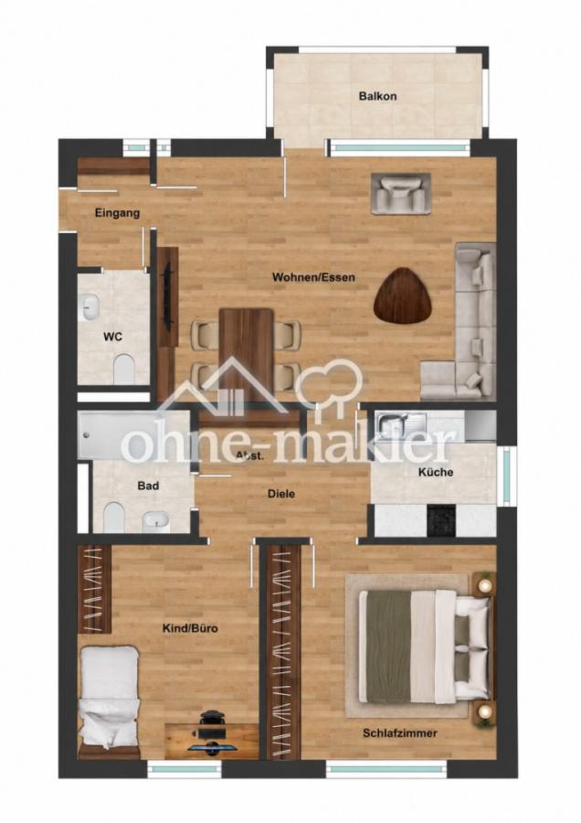 Grundriss Wohnung