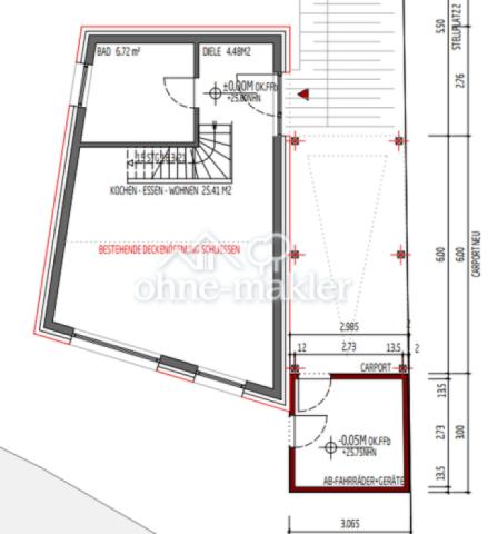 EG mit Möglichkeit Carport
