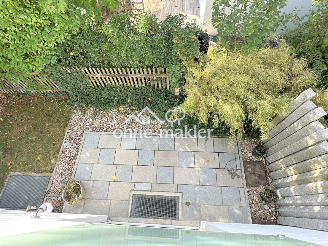 Westterrasse von oben