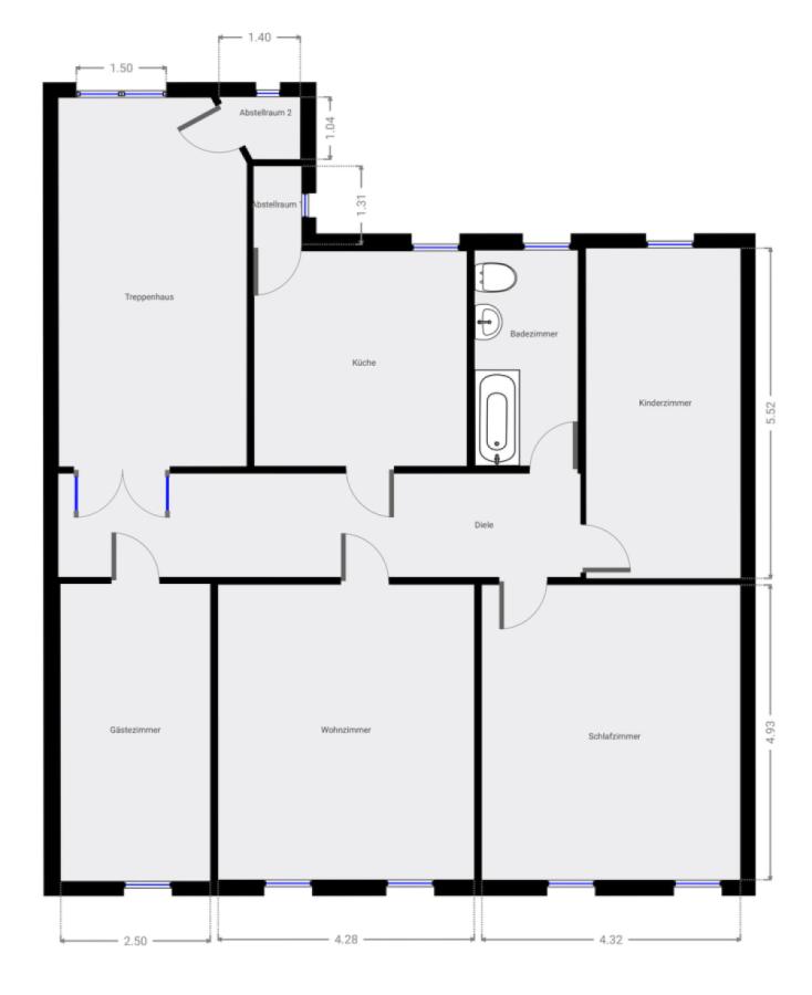 Grundriss Skizze 1. OG