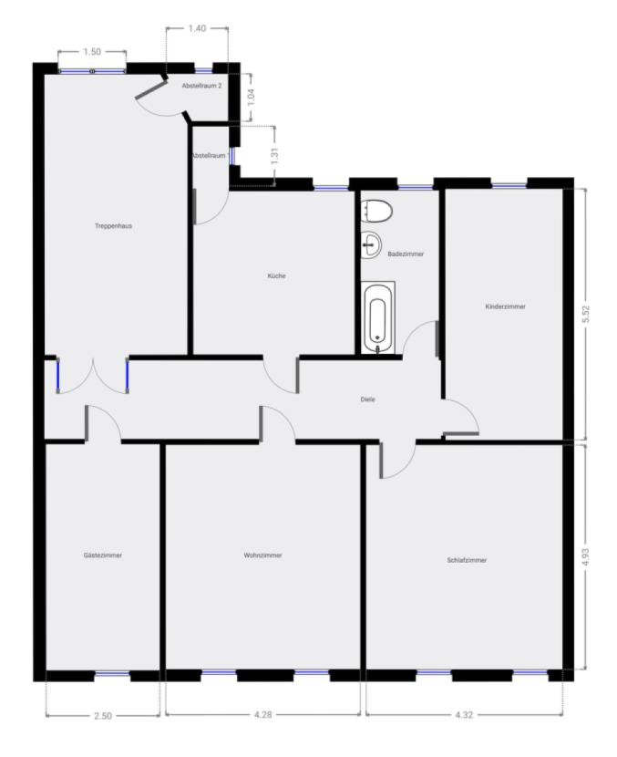 Grundriss Skizze 1. OG