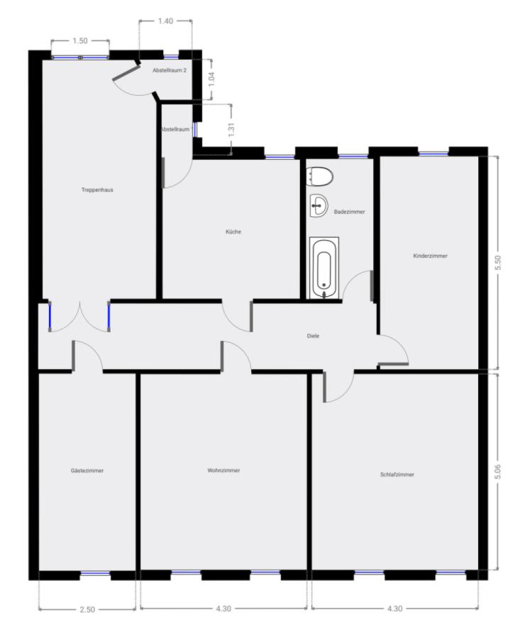 Grundriss Skizze 2. OG
