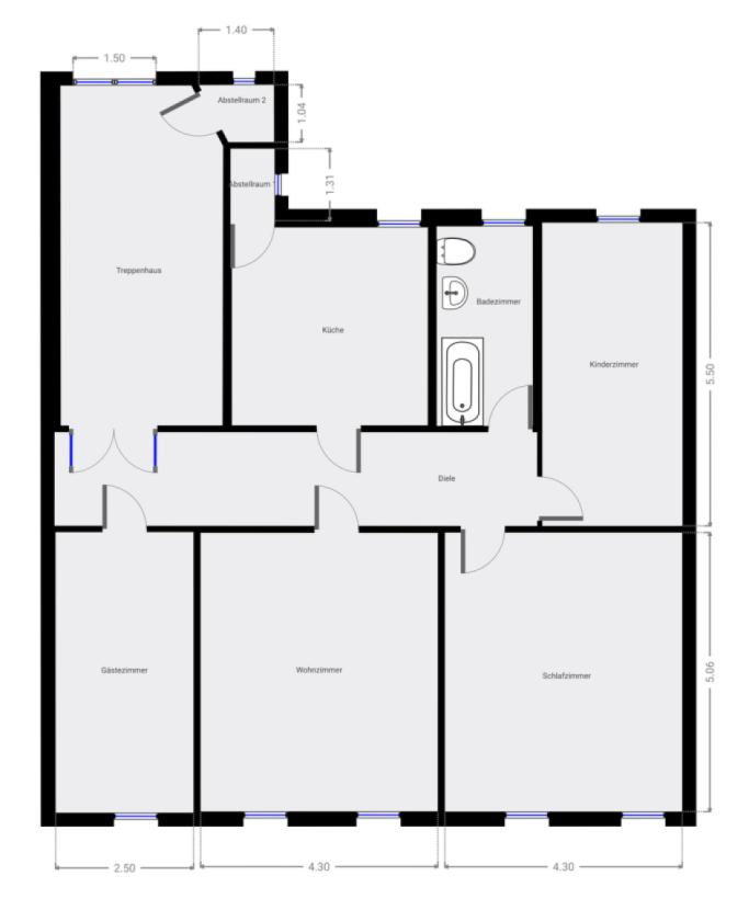 Grundriss Skizze 2. OG
