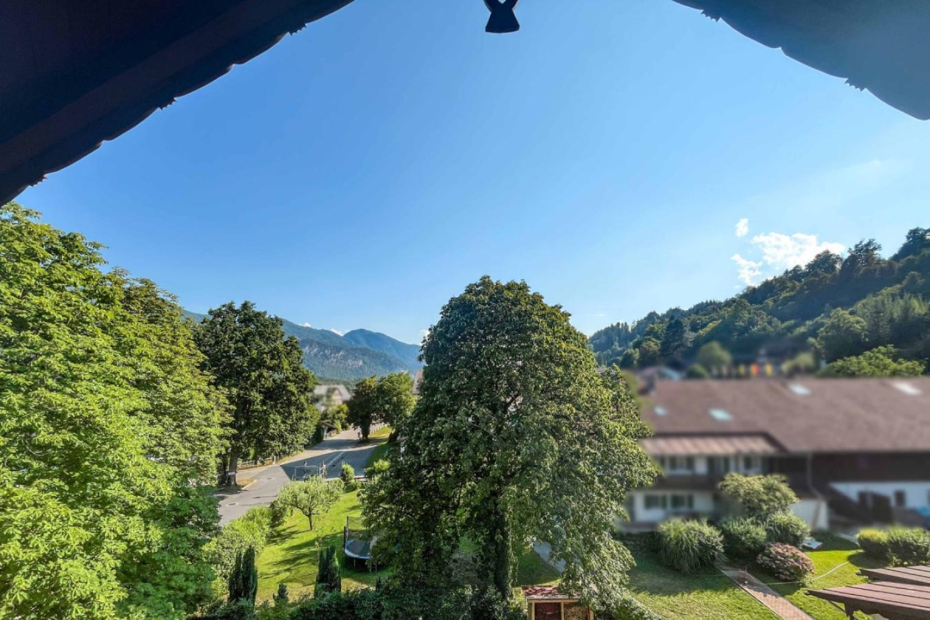 Blick vom Balkon