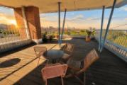 Sonnenuntergang Dachterrasse
