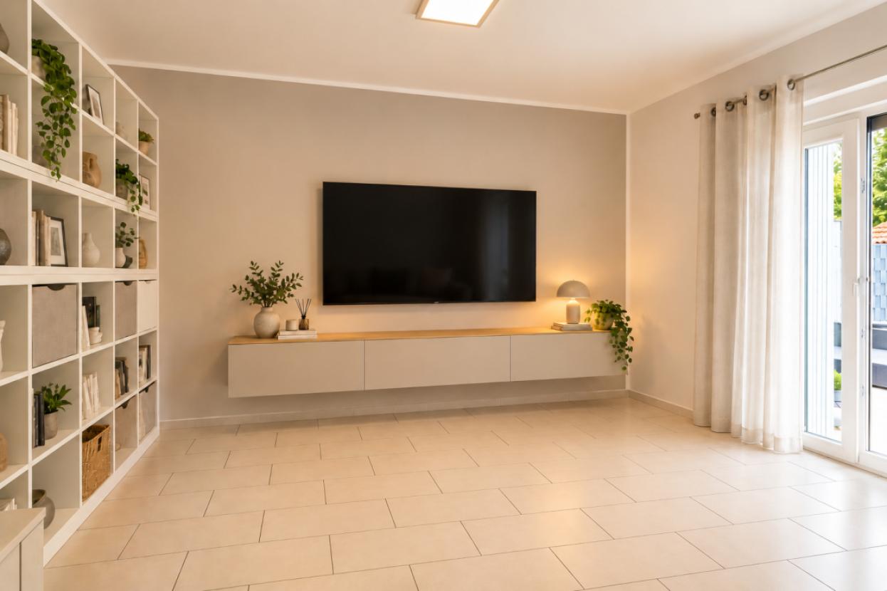 Einrichtungsbeispiel Wohnzimmer EG