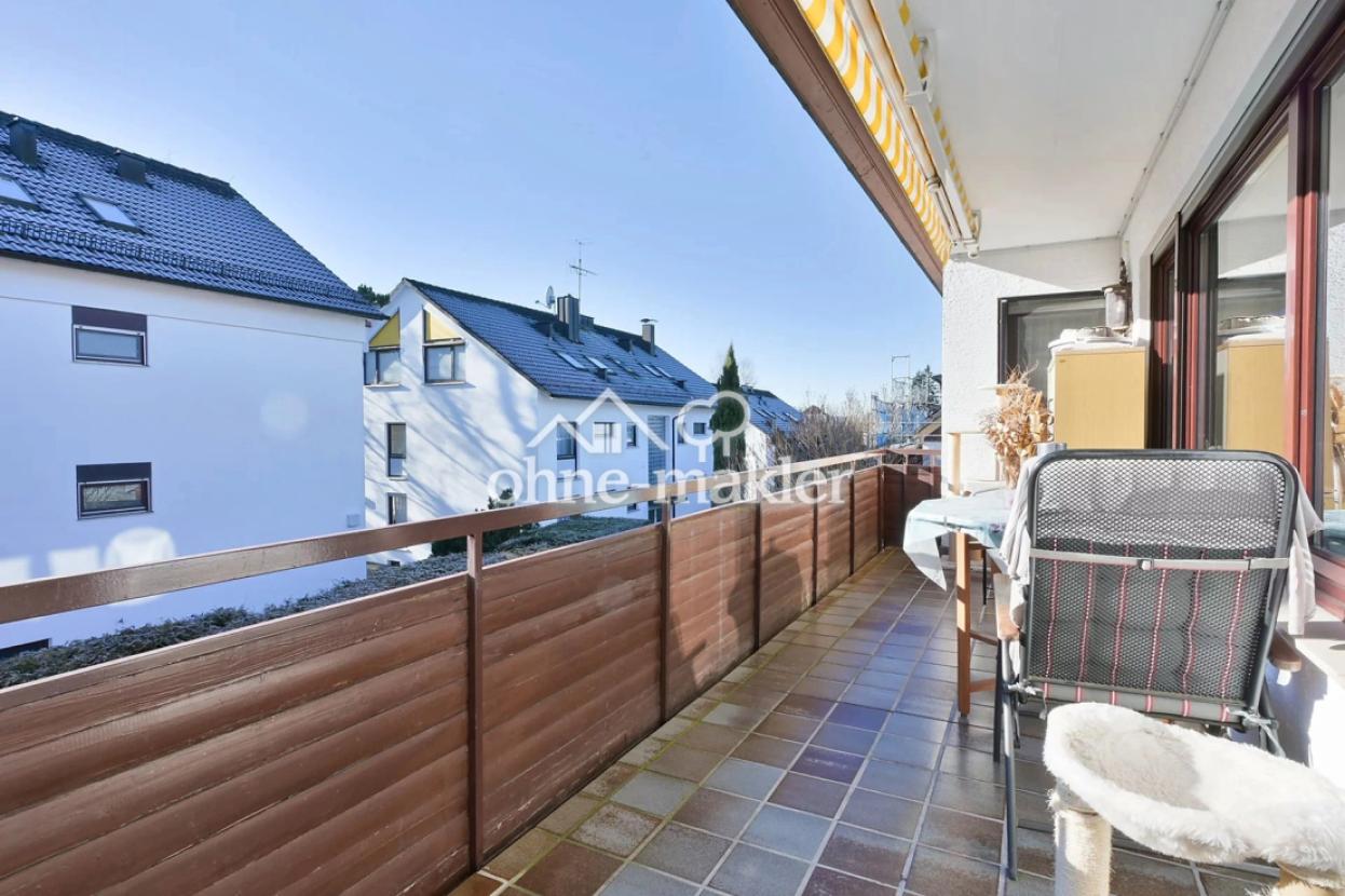 Südbalkon - Längsansicht