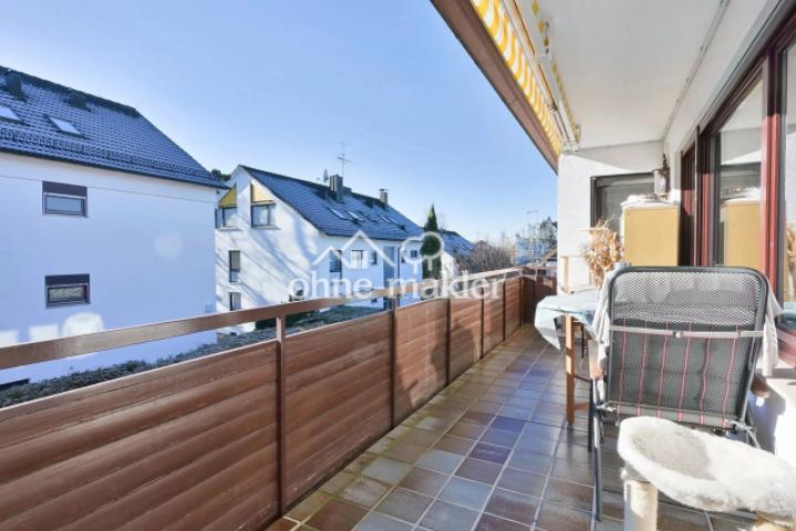 Südbalkon - Längsansicht