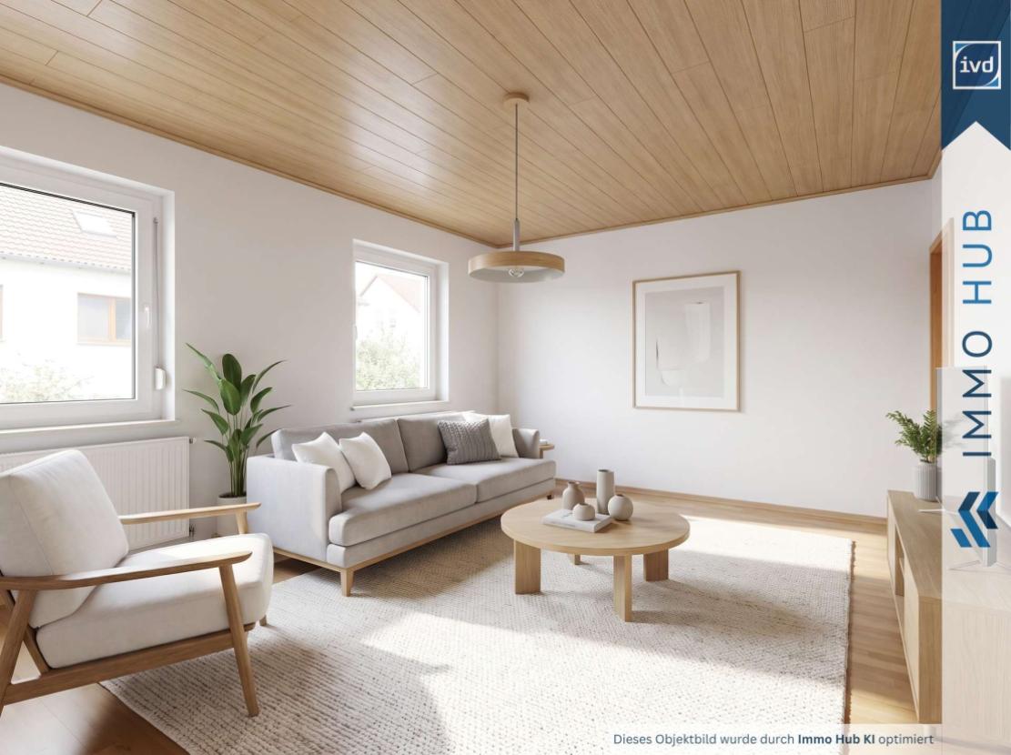 Wohnzimmer nach Staging